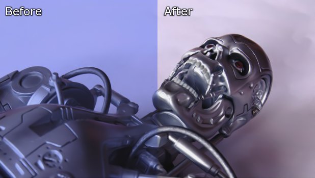 Use Gimp to set a perfect white balance