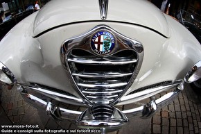 Alfa Romeo vista con il fisheye.
