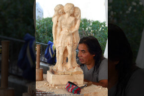 La scultura di Miguel Miranda.