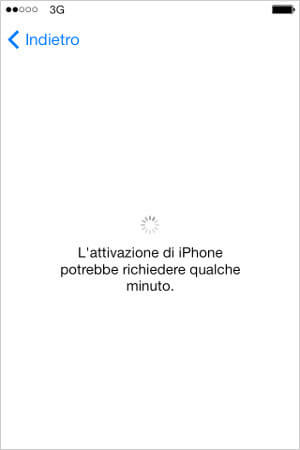 Attivazione in corso