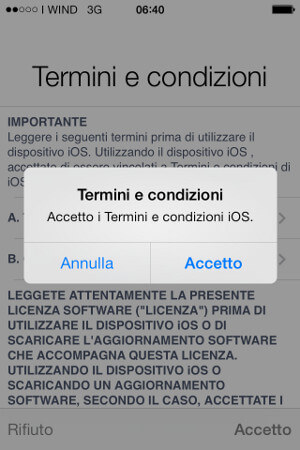 Seconda conferma per accettazione