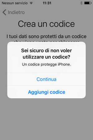 Nessun codice