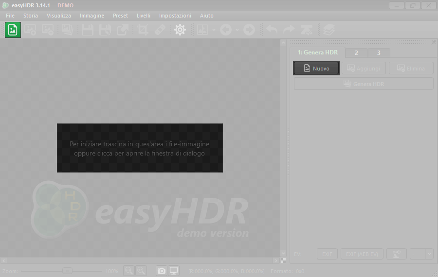 creare una nuova HDR