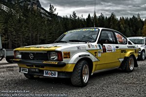 Rally Opel Kadett, HDR photograph.