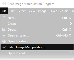 File, Batch image manipulated plugin