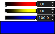 the blue in the RGB channels