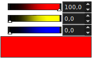 il rosso nei canali RGB