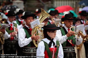 Gruppo di ottoni alla festa delle bande.