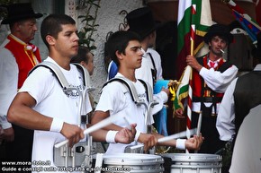 I percussionisti si scaldano.