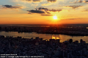 Tramonto dall'Empire State Building.