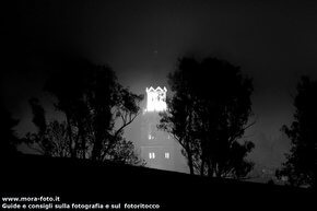 Il campanile di Cortina d'Ampezzo.