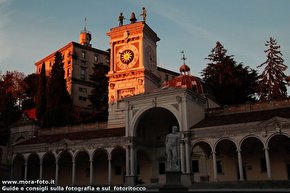 Piazza della libertà di Udine, al tramonto.