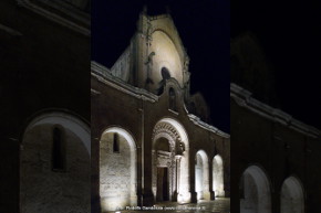 Matera, chiesa di San Giovanni Battista, notturno.