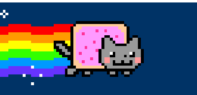 Title Nyan Cat Gif animated