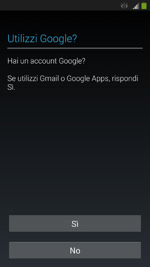 Creare account Google