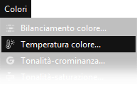 Colori, temperatura colore