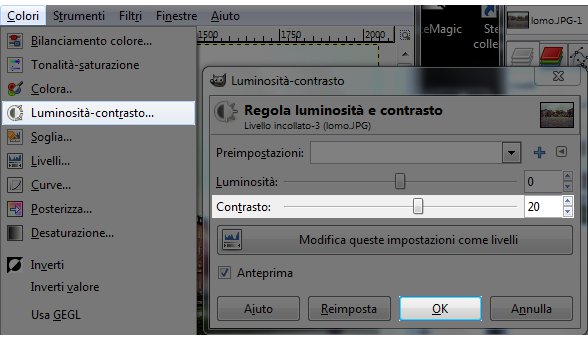 Aumento del contrasto.
