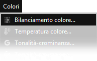 Colori, bilanciamento colore.