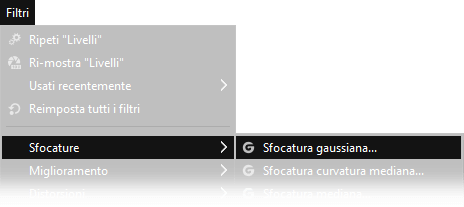 Filtri, sfocatura, gaussiana