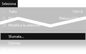 Seleziona, sfumata.