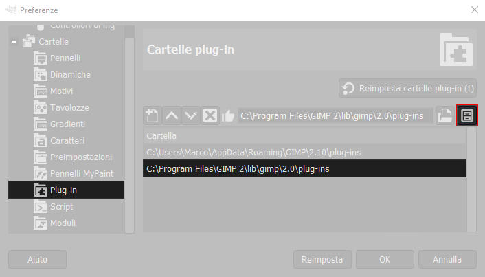 cartella plugin